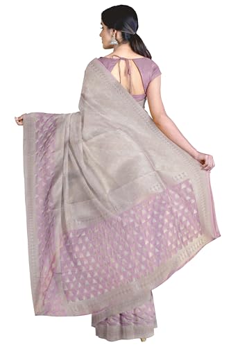 Chendhur Fashions lavender banarasi silk saree – image 3