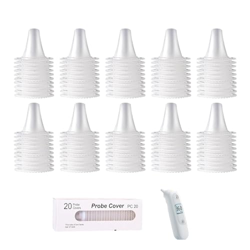 100Pcs Ear Thermometer Probe Covers,Refill Caps Thermometer Covers,Thermometer-Caps,Refill Caps Replacement, for Braun Various Types of Digital Thermometers