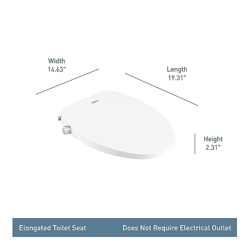 Moen EB500 Moen White 2-Series Standard Non-Electronic Bidet Seat thumb #4