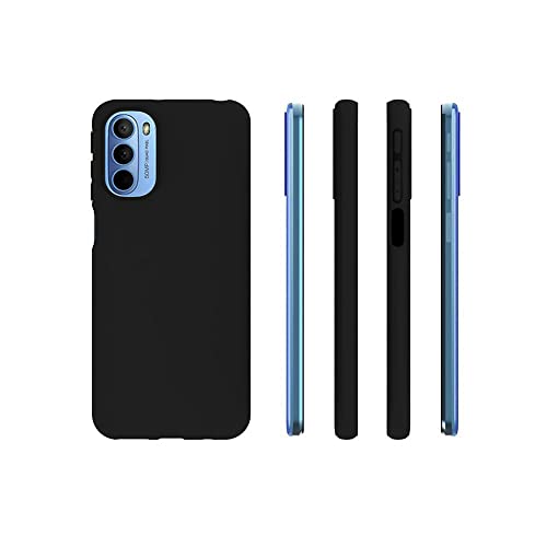 Image of Mobile Back Cover Case for Motorolo Moto G31 (4G) (Silicone Case|CameraProtection|Black SC1510)