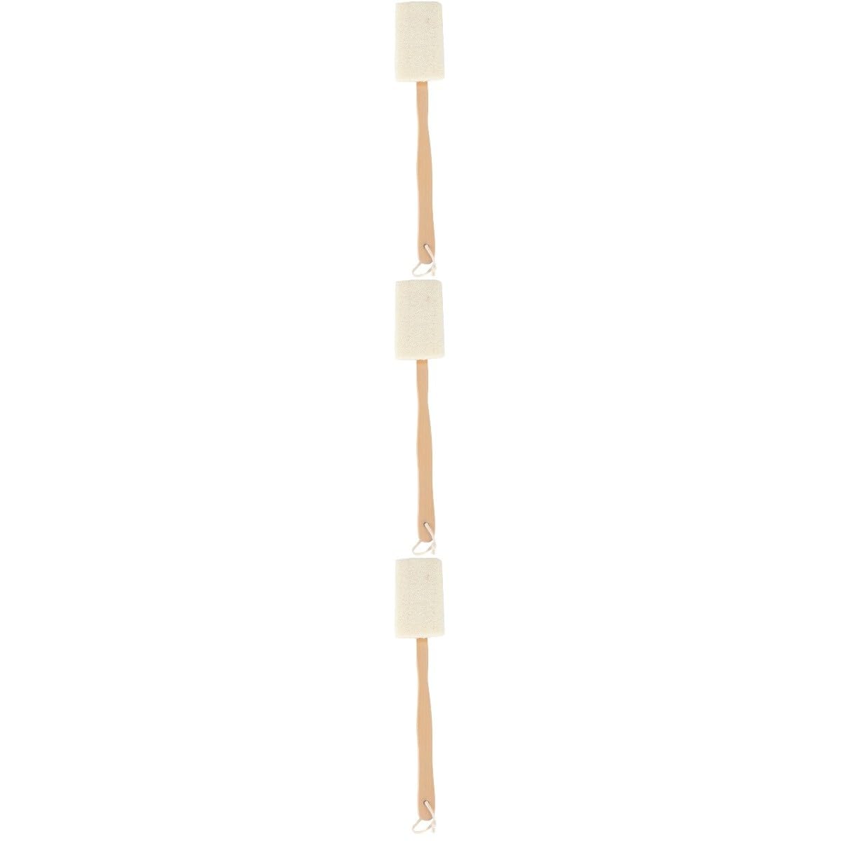 Healvian 3stücke Natürliche Luffa Peeling-bürste Mit Holzgriff Exfolierende Duschbürste Zur Entfernung Abgestorbener Haut Für Körperpflege Und Reinigung Für Glattes Hautgefühl