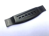 Guitar Bridge for Acoustic 100% Natural Ebony Wood Wood- Ebony (NATURAL) Length- 152mm, Body wide -38mm, Body heigt- 9 mm, Saddle Slot Thickness - 3mm This Guitar Bridge Also For Most Acoustic Guitars