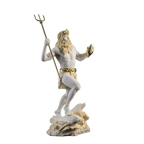 Estatua de Poseidón Dios Griego del Mar 23 cm miniatura 5
