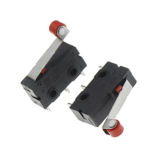 Micro-interrupteur 3 broches avec levier à rouleau pour fin de course, lot de 10 mini pièces