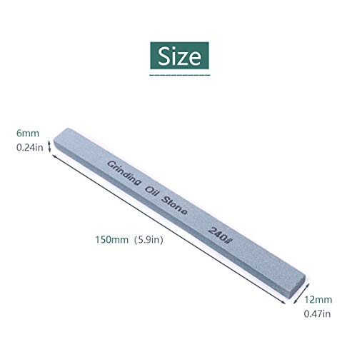 ATOPLEE Knife Sharpening Stone Set, Green Silicone Carbon Polishing Oilstone Whetstone for Ceramic Painted Metal Grinding Grit 80#/150#/240#/400#/600#/800#/1000# [All Grits, 7pcs]