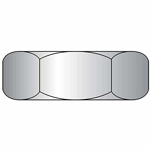 Nylon Insert Lock Nut, 10-32, Low Carbon Steel, Zinc, UNF, 100 Pack