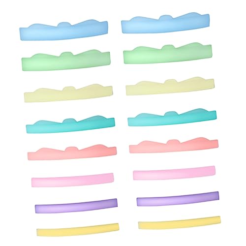 PATKAW 8 Pares Extensión de pestañas portátil rizadores de pestañas rizador pestañas rizador de pestañas rizador permanente de pestañas de silicona Accesorio de maquillaje gel de sílice