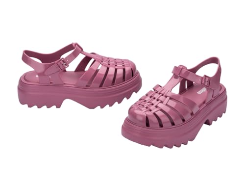 Image of Melissa Possession Platform II Jelly Sandals for Women - Classic Fisherman-Style Chunky Platform with Adjustable Ankle Strap, Lightweight EVA Sole, and Non-Slip Traction