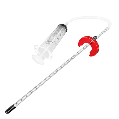 Image of Adjustable Fork Oil Level Measurement Gauge Tool for Motorcycle,Mountain Bike - Stable Shape C Adjuster, Accurate 300 mm Markings, Tuning Syringe with 60 ml Capacity