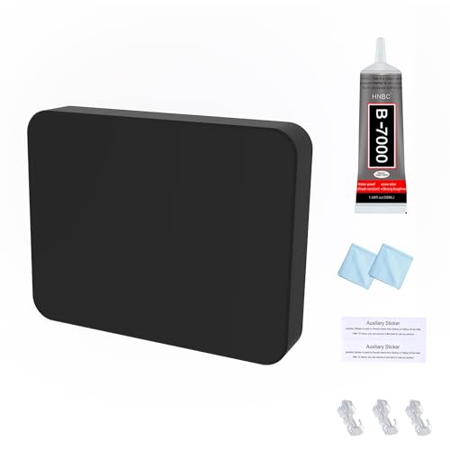 Transducer Mounting BoardScrewless Resistant Transducer Mounting Plate kit  No Screwing into Boat Hull Freely Installed on the Boat 4.5*3.5 Standard Size (Black)