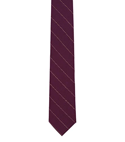 Image of BELLUNO Men's 2.5 inch Skinny Solid Cotton Linen Ties
