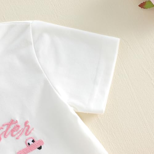 Image of Kayotuas Toddler Girl Summer Clothes Big Sister Outfit Letter Short Sleeve T-shirt Layered Tutu Skirt Set Cute Birthday Dress
