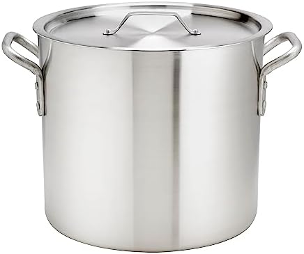 Browne Foodservice 12 Quart Aluminum Stock Pot image 4
