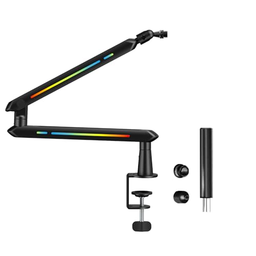 Audio Array AA-19BL RGB Low Profile Boomarm Stand with Riser | 71...