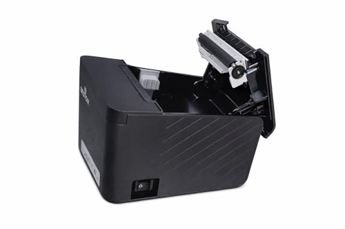 Image of Bestow TRP-E801 80 mm Thermal Receipt Printer with USB and LAN Support Auto Cutter High Speed POS Billing Printer Black
