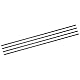 QUARKZMAN 4 Stücke Kohlefaserrohre 4 x 6 x 420mm Leinwandbindung Glänzende Oberflächenstange 3K Rollgewickelte Kohlenstoffrundrohre für RC-Flugzeug Quadcopter Multicopter