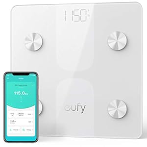 eufy Smart Scale C1 weegschaal voor lichaamsanalyse, weegbereik (max.)=150 kg, wit