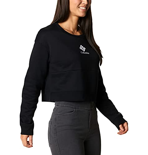Columbia Women's Trek Colorblock Crew, Black, Large #TOP4