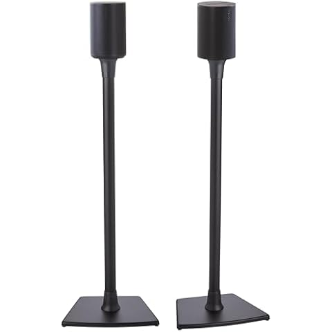 Sanus Wireless Speaker Stand for Sonos Era 100™ - Pair (Black) |, Perfect Stand Setup for Easy and Secure Mounting of New Sonos Era 100™ Speakers - OSSE12-B2 Cover