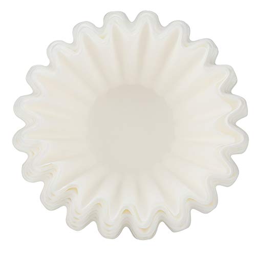 KIMISS 50Pcs Wavy Coffee Filter Paper - Replacement for Cake Cup Coffee Brewing