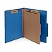 10 Dark Blue Classification Folders - 1 Divider - 2 Inch Tyvek Expansions - Durable 2 Prongs Designed to Organize Standard Medical Files, Office Reports - Letter Size, Dark Blue, 10 Pack