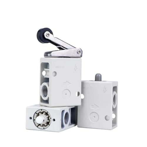 Válvula mecánica VM220 de control manual para circuitos neumáticos industriales de 2 vías 2