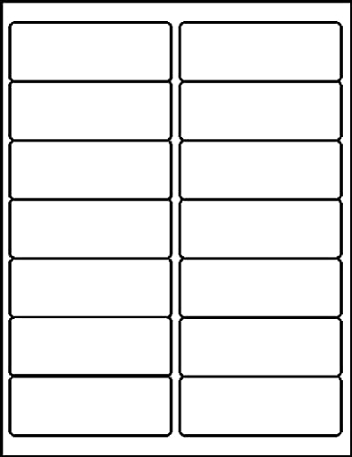 Maco Laser/Ink Jet White Address Labels, 1-1/3" X 4", 14 Per Sheet, 1400 Per Box (Ml-1400) #TOP2