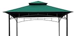 Top 10 Best Grill Gazebo Reviews & Comparison | Updated 10 SCOCANOPY Upgraded Fabric Replacement Canopy Grill BBQ Gazebo Roof Top for Gazebo Model L-GZ238PST-11 Only,(Forest Green Ripstop)