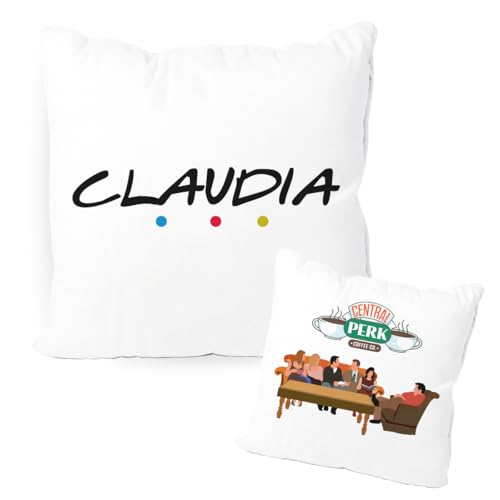 DEREGALOOS Cojín Personalizado con Nombre de Friends. Almohada