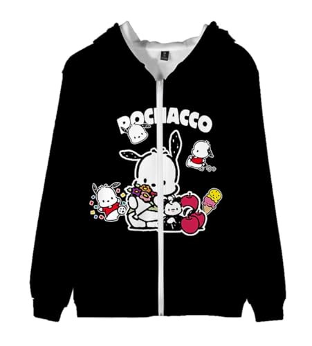 Cartoon Zip Up Hoodie Women's Full Zip Hooded Sweatshirt Girls Long Sleeve Pullover Sweaters2