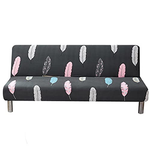 Estampada Funda de Sofá Cama Sin Brazos Elástica 3 Plazas Cubiertas Cover