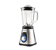 Girmi FR91 Frullatore Frantuma Ghiaccio, Alta Potenza 700W, 2 Velocità con Pulse, Capacità 1.5 Litri, 6 Lame INOX, Bicchiere Graduato in Vetro, Corpo Inox