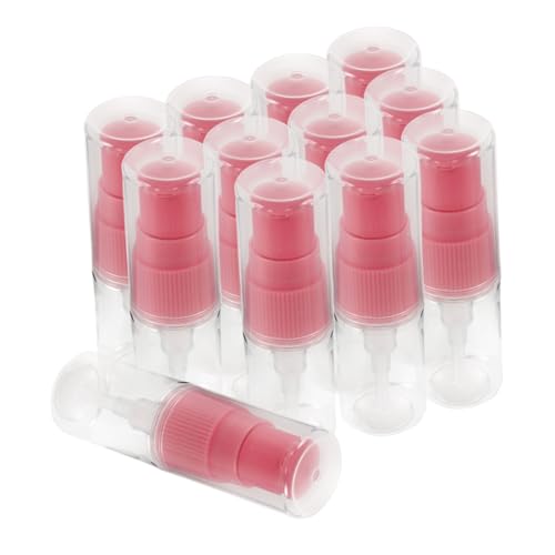 Gatuida 12 Piezas Botellas Viaje Rellenables con Bomba Transparente para Loción Cosméticos Recipientes Portátiles Resistentes Fugas Cumplen Equipaje de Mano
