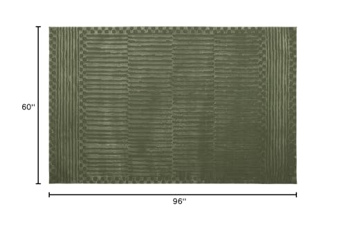 Tapete Revival Rugs 240x160 cm, poliéster reciclado verde miniatura 3
