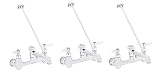 T&S Brass B-0665-BSTR Service Sink Faucet. 8" Wall Mount with Built in Stops, Vacuum Breaker, and Pa