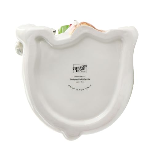 Image of Gibson Home Polar Friend Durastone 8.5in Holiday Cookie Jar in White and Multi