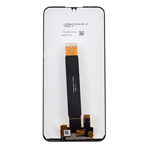 Image of Black Moto E6s Display LCD Touch Digitizer Screen with Adhesive Replacement for Motorola Moto E6 Plus