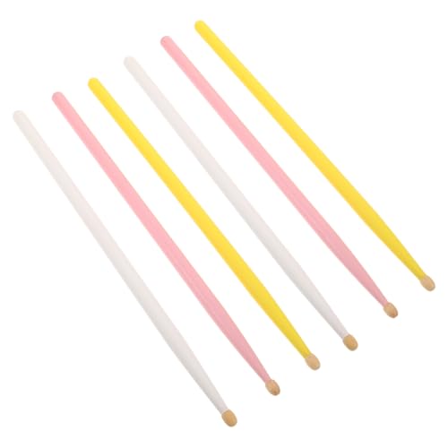 Set de 3 pares de baquetas 5A madera de arce colores surtidos miniatura 1