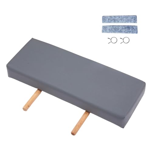 Rallonge de table de massage grise en éponge pour extension de lit de soin compacte