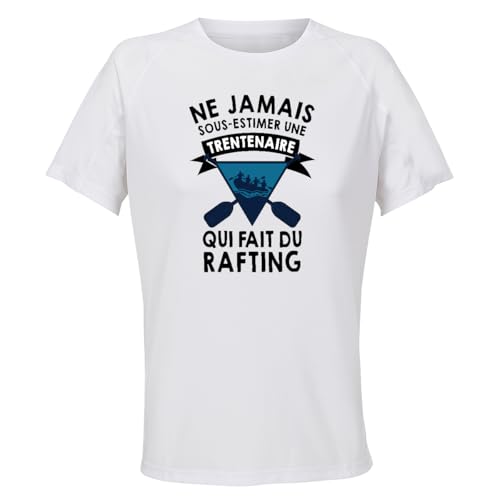 T-shirt respirant polyester manches courtes pour le rafting