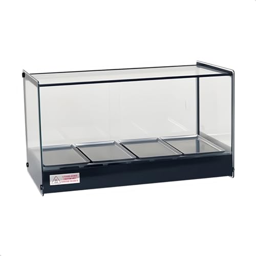 ESTUFA EVR VITRINE DE SALGADOS 4 BANDEJAS PERFIL PRETO 127V