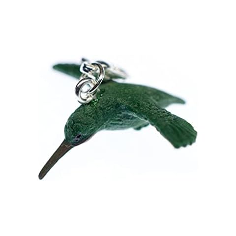 Miniblings Colibrí Bird Charm Tirador de la Cremallera de Goma Verde Cover