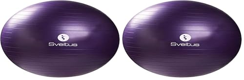 Ballon de gym Sveltus parme 75 cm : lot de 2 pour renforcer le corps en douceur