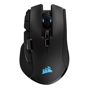 CORSAIR IRONCLAW WIRELESS RGB Rechargeable Gaming Mouse with Slipstream Technology – 18,000 DPI – 3-Zone RGB Multi-Color Backlighting – Black