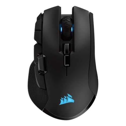 CORSAIR IRONCLAW WIRELESS RGB Rechargeable Gaming Mouse with Slipstream Technology – 18,000 DPI – 3-Zone RGB Multi-Color Backlighting – Black
