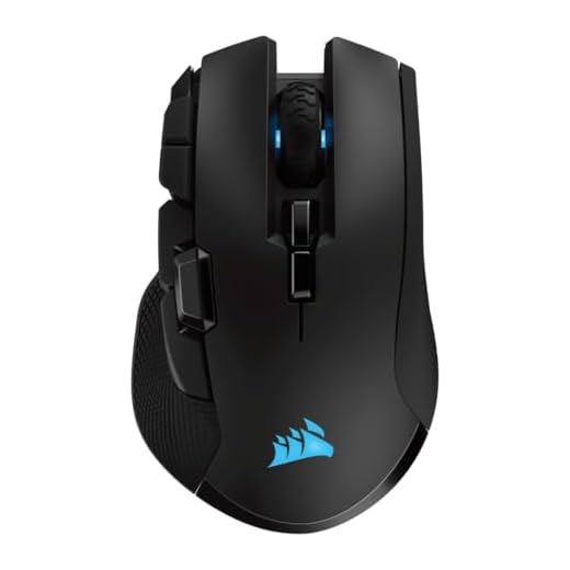 Corsair Ironclaw Wireless RGB - FPS and MOBA Gaming Mouse - 18,000 DPI Optical Sensor - Sub-1 ms SLIPSTREAM Wireless