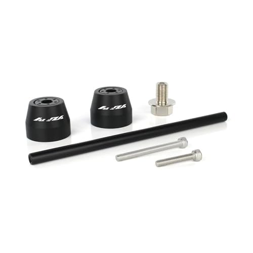 Sturzpad-Schutz Sturzpad Für Vorderachse Und Gabel Für Yamaha YZF-R1, YZF-R6, FJR1300A / AE, ES, FZ1 Motorrad – Radschutz Fallschutz Crashschutz(Schwarz3)