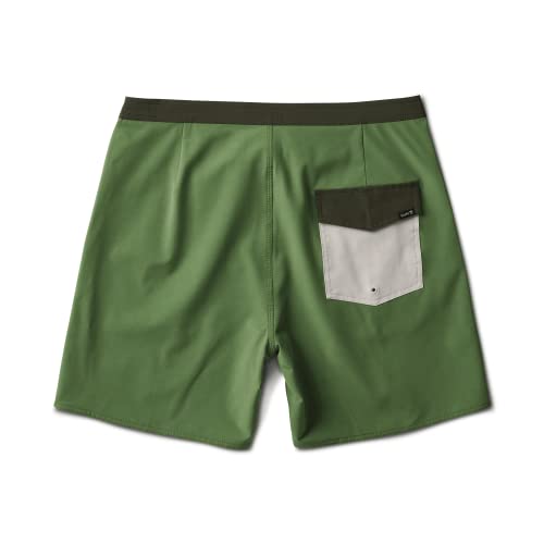 Roark Men's Chiller 17" Boardshorts, Mixtape Jungle Green, 362