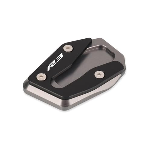 Plaque de support béquille moto YAMAHA YZF R3 R25 extension gris