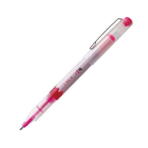 Water-Based Fude Ball Pen in Pink by Ohto